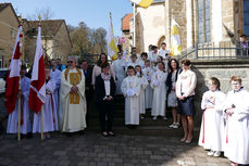 Feier der 1. Heiligen Kommunion in Sankt Crescentius (Foto: Karl-Franz Thiede)